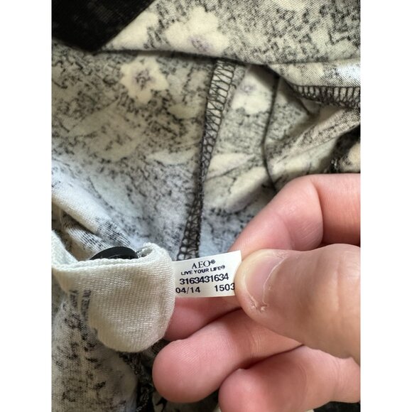 American Eagle Women's Size Small Floral Mini Skirt Cotton Blend‎ Stretch Summer - Picture 9 of 11